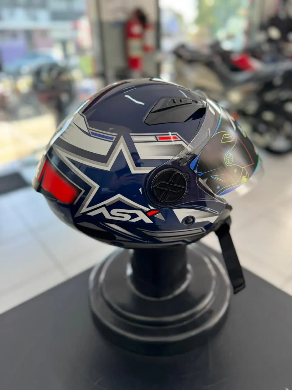 Capacete ASX City Air Pilot Brilho – Tam. 58/60