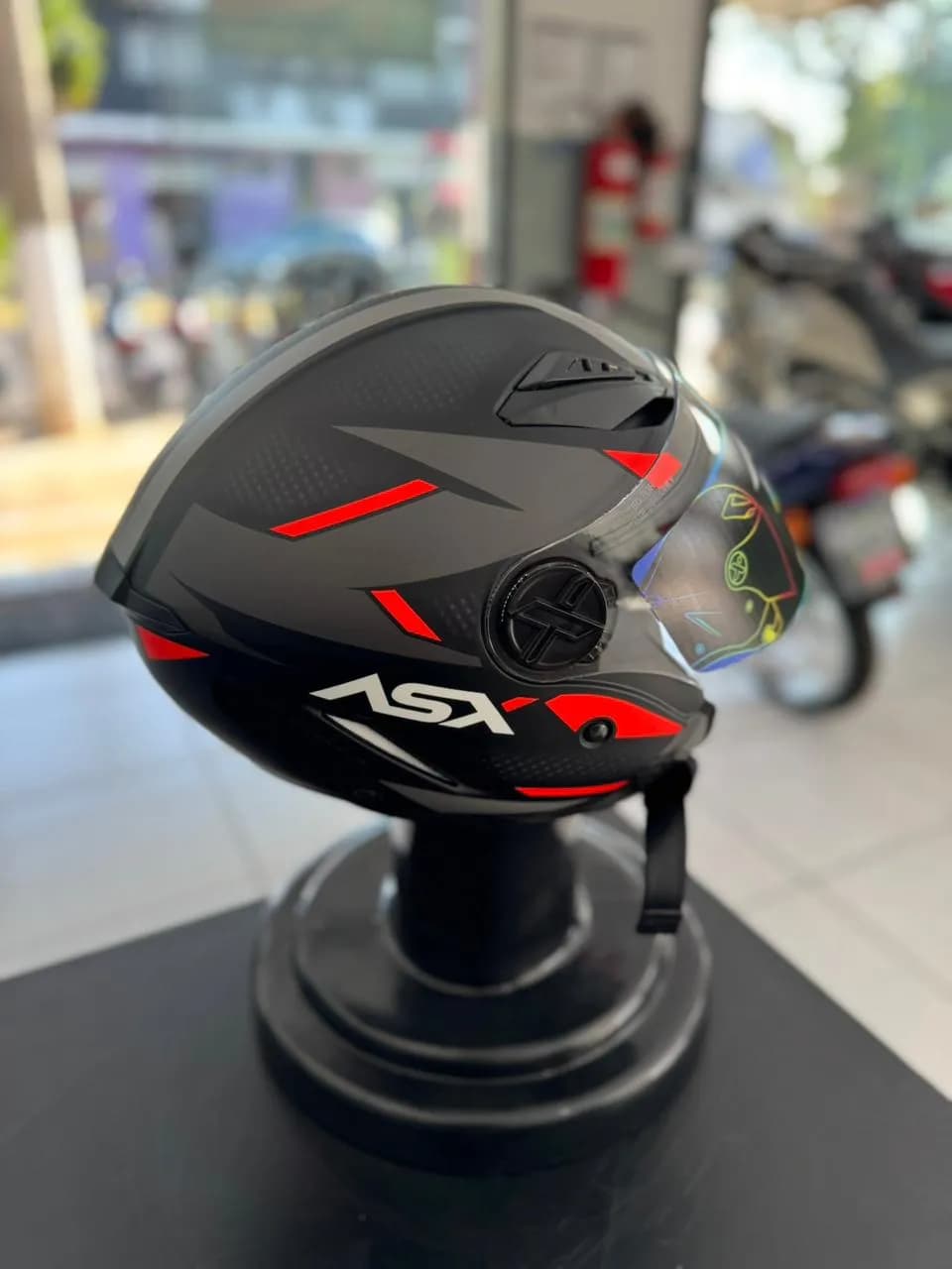Capacete ASX City Air Square Fosco