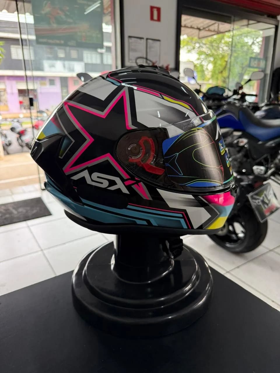 Capacete ASX Draken Pilot Fosco Tam. 58/60